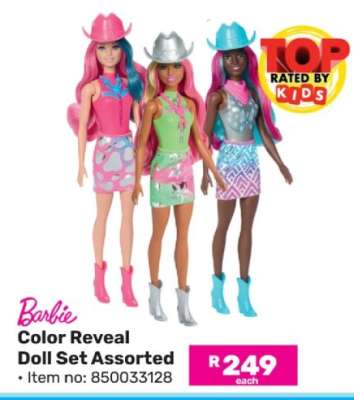 Barbie Color Reveal Doll Set Assorted