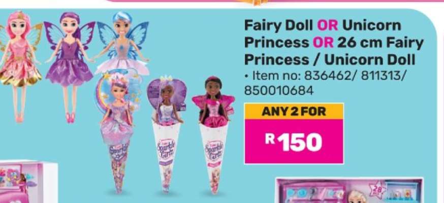 Fairy Doll OR Unicorn Princess OR 26 cm Fairy Princess / Unicorn Doll