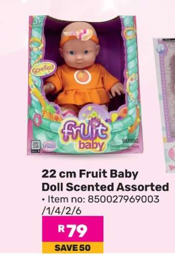 22 cm Fruit Baby Doll Scented Assorted