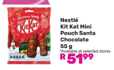Nestlé Kit Kat Mini Pouch Santa Chocolate