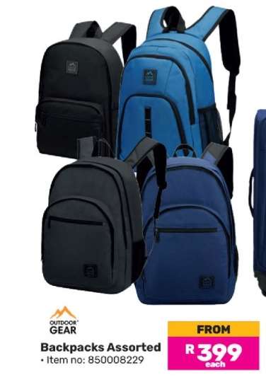 Backpacks Assorted