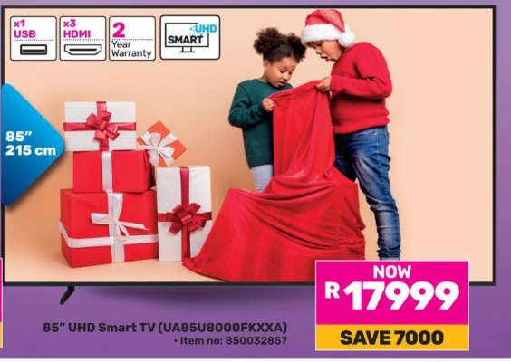 85” UHD Smart TV (UA85U8000FKXXA)