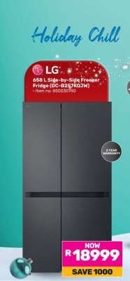 LG 658 L Side-by-Side Freezer Fridge (GC-B257KQJw)