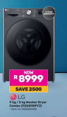LG 9 kg / 5 kg Washer Dryer Combo (F2V5FRPYJ)