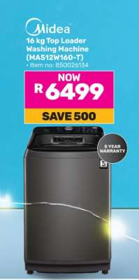 Midea 16 kg Top Loader Washing Machine