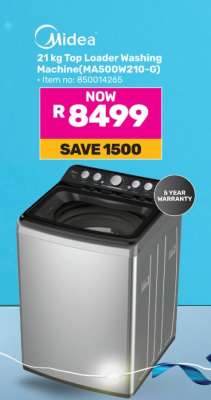 Midea 21 kg Top Loader Washing Machine (MA500W210-G)