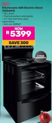 Defy Kitchenaire 600 Electric Stove DSS694