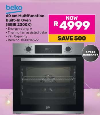 Beko 60 cm Multifunction Built-In Oven (BBIE 2300X)