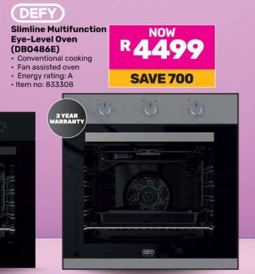 DEFY Slimline Multifunction Eye-Level Oven (DB0486E)