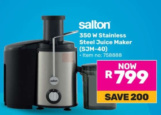 Salton 350 W Stainless Steel Juice Maker (SJM-40)