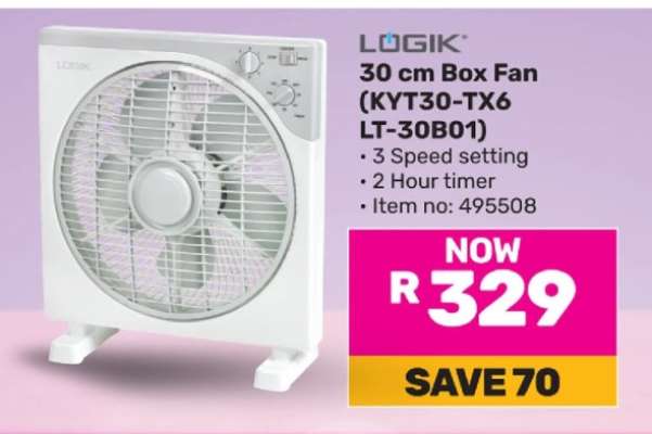 LOGIK 30 cm Box Fan (KYT30-TX6 LT-30B01)