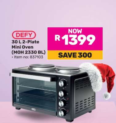 DEFY 30 L 2-Plate Mini Oven (MOH 2330 BL)