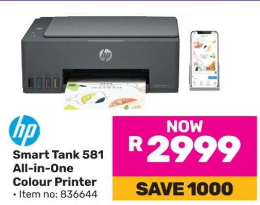 Smart Tank 581 All-in-One Colour Printer