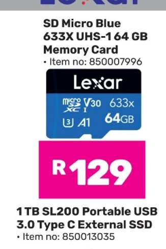 SD Micro Blue 633X UHS-1 64 GB Memory Card