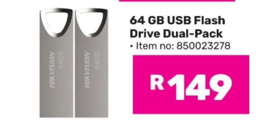 64 GB USB Flash Drive Dual-Pack