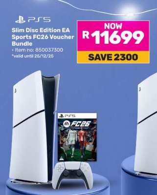 PS5 Slim Disc Edition EA Sports FC26 Voucher Bundle