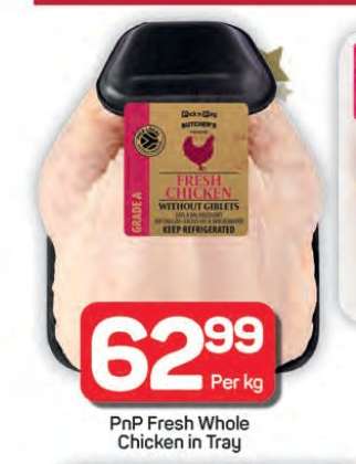 PnP Fresh Whole Chicken in Tray