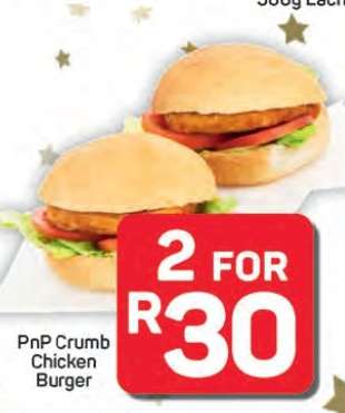 PnP Crumb Chicken Burger