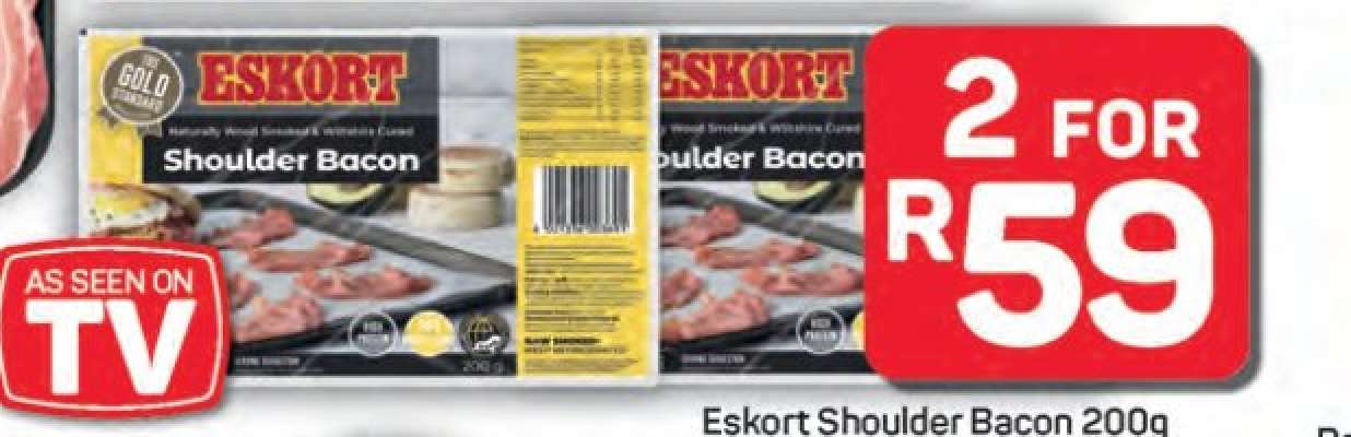 Eskort Shoulder Bacon 200g
