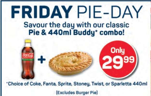 Pie & 440ml Buddy Combo