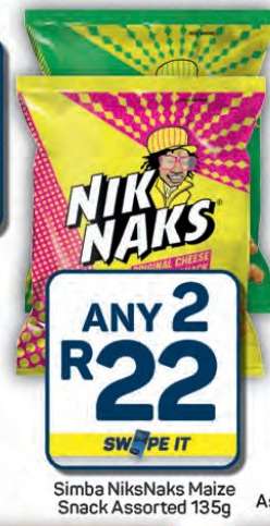 Simba NikNaks Maize Snack Assorted 135g