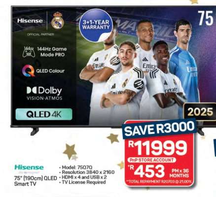 Hisense 75" QLED Smart TV