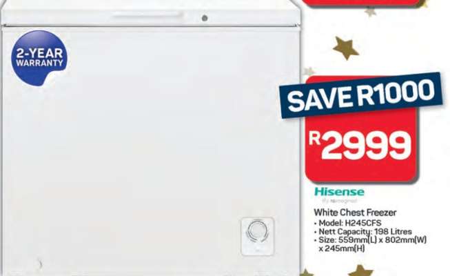Hisense White Chest Freezer