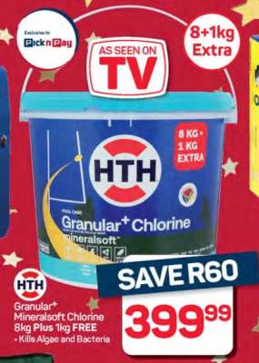 HTH Granular+ Mineralsoft Chlorine