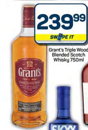 Grant's Triple Wood Blended Scotch Whisky 750ml