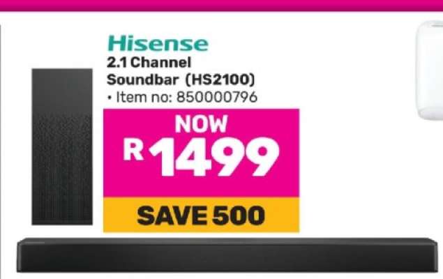 Hisense 2.1 Channel Soundbar HS2100