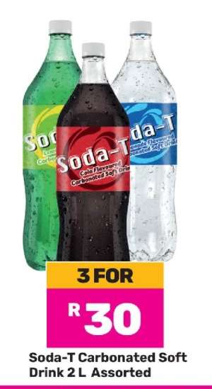 Soda-T Carbonated Soft Drink 2 L Assorted