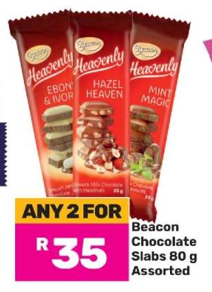 Beacon Chocolate Slabs 80 g Assorted
