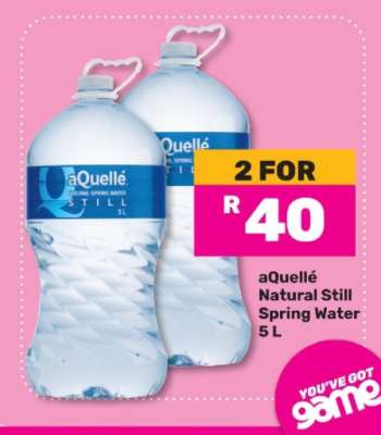 aQuellé Natural Still Spring Water 5 L