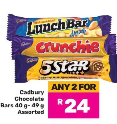 Cadbury Chocolate Bars