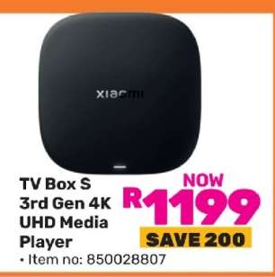 TV Box S 3rd Gen 4K UHD Media Player