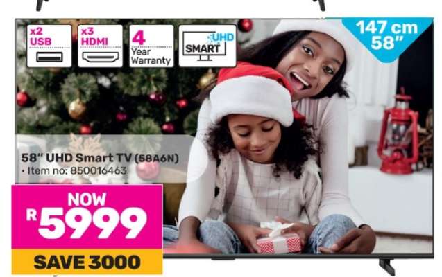 58" UHD Smart TV (58A6N)