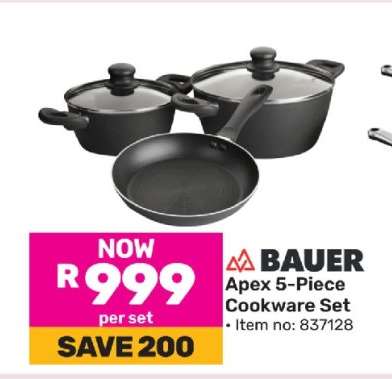 Bauer Apex 5-Piece Cookware Set