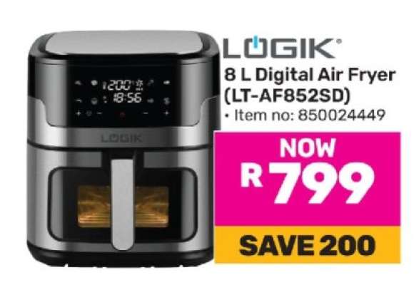 LOGIK 8 L Digital Air Fryer (LT-AF852SD)