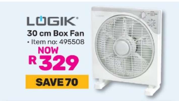 LÖGIK 30 cm Box Fan