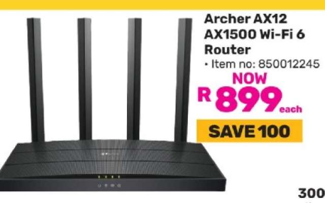 Archer AX12 AX1500 Wi-Fi 6 Router