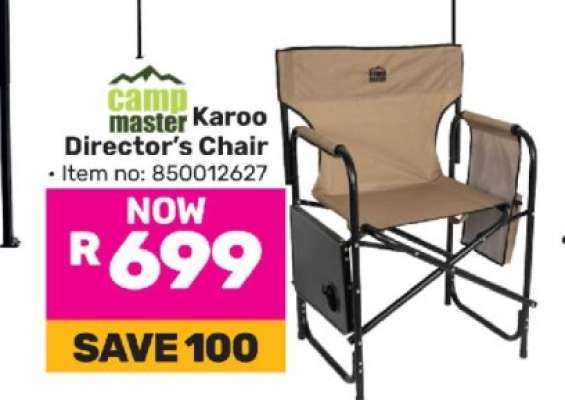 Camp Master Karoo Director's Chair