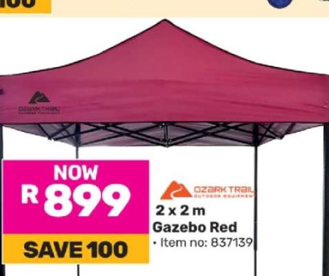 2 x 2 m Gazebo Red