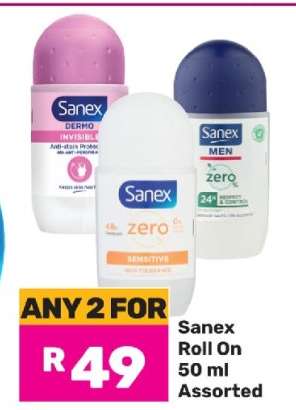 Sanex Roll-On 50 ml Assorted