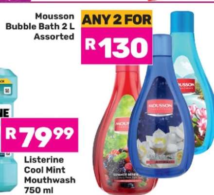 Mousson Bubble Bath 2 L Assorted