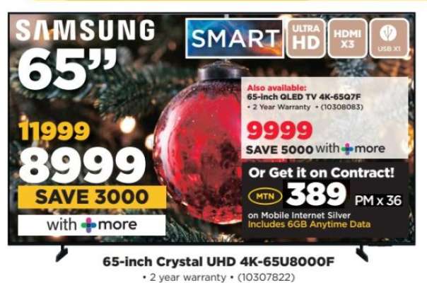 65-inch crystal UHD 4K-65U8000F