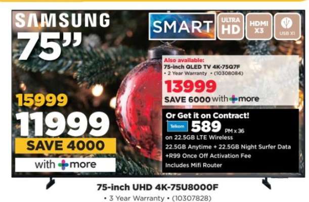 75-inch UHD 4K-75U8000F