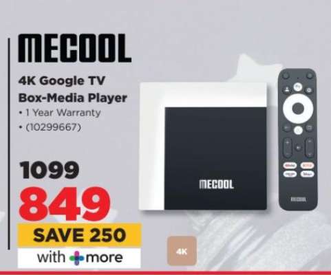 MECOOL 4K Google TV Box Media Player