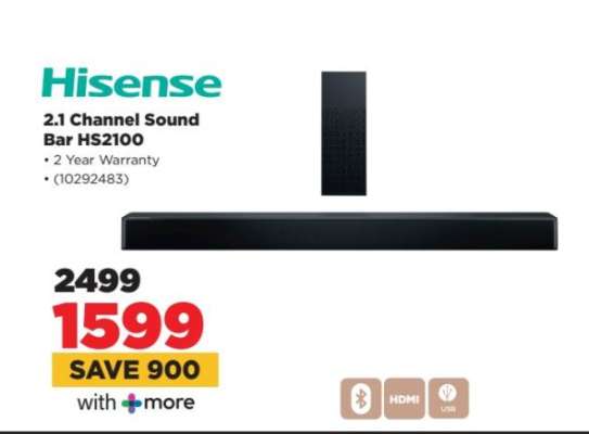Hisense 2.1 Channel Sound Bar HS2100