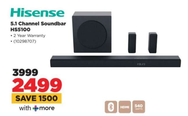 Hisense 5.1 Channel Soundbar HS5100