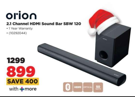 orion 2.1 Channel HDMI Sound Bar SBW 120
